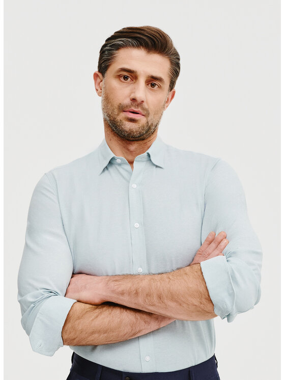 Pako Lorente Pako Lorente Koszula P25SN-1X-021 Zielony Slim Fit