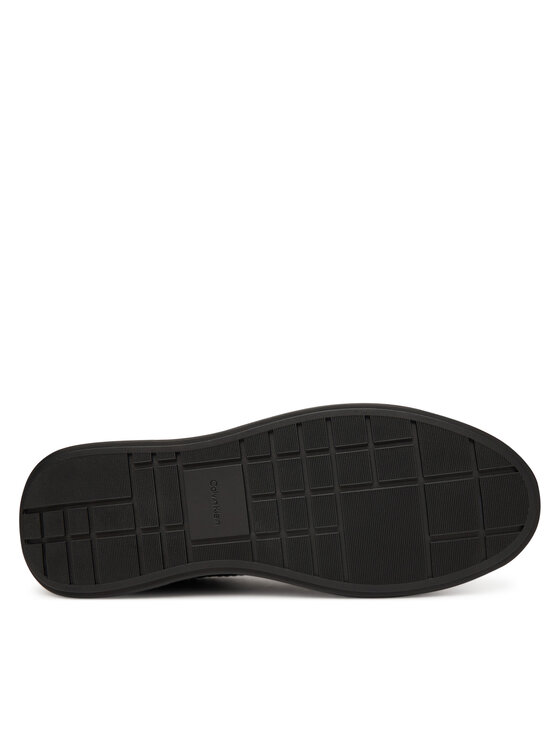 Calvin Klein Calvin Klein Снікерcи Chunky Cupsole Laceup Lth Aop YM0YM01383 Чорний