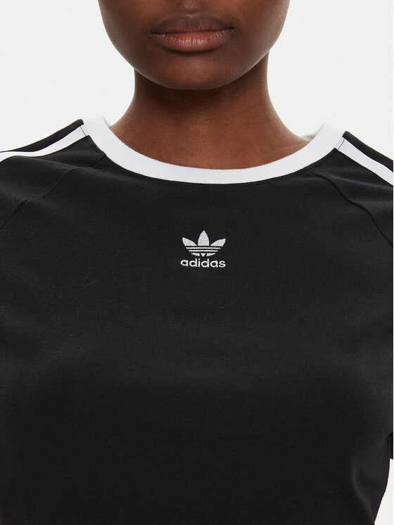 adidas adidas Tricou 3-Stripes Baby IU2532 Negru Slim Fit
