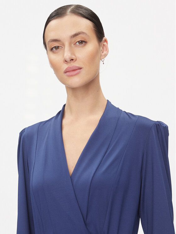 Rinascimento Rinascimento Cocktail obleka CFC0116384003 Mornarsko modra Regular Fit
