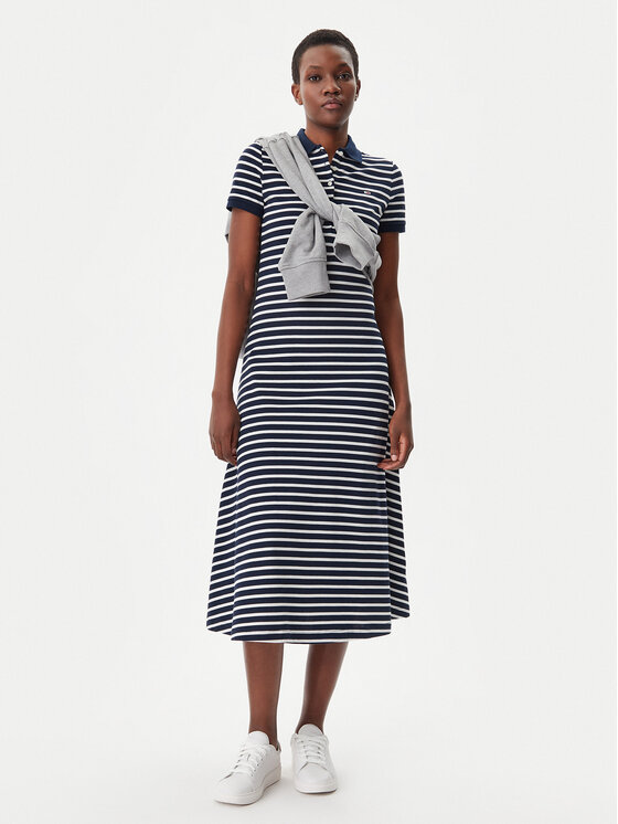 Tommy Jeans Tommy Jeans Rochie de zi DW0DW20383 Bleumarin Regular Fit