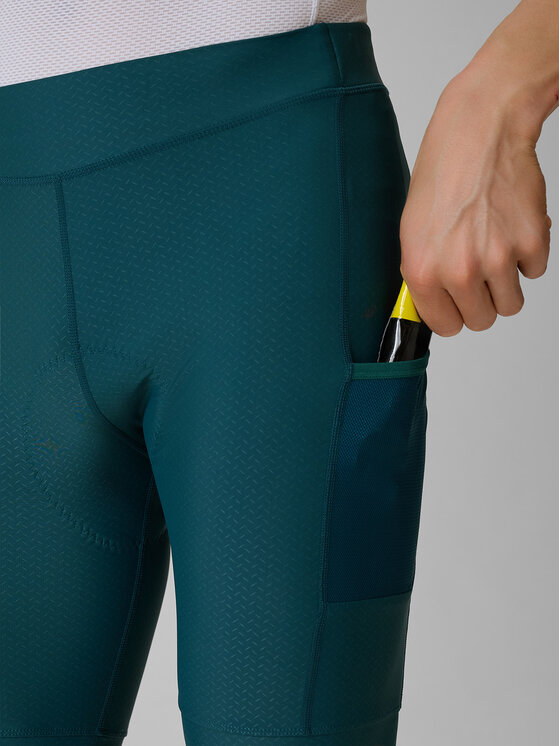 4F 4F Szorty rowerowe GET LOST FEEL FOUND Zielony Slim Fit