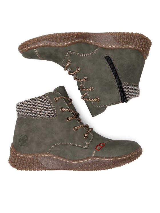 Rieker Rieker Šnurovacia obuv Y8441-54 Zelená