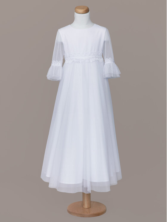 SLY SLY Sukienka 4SM-02A Biały Comfortable Fit