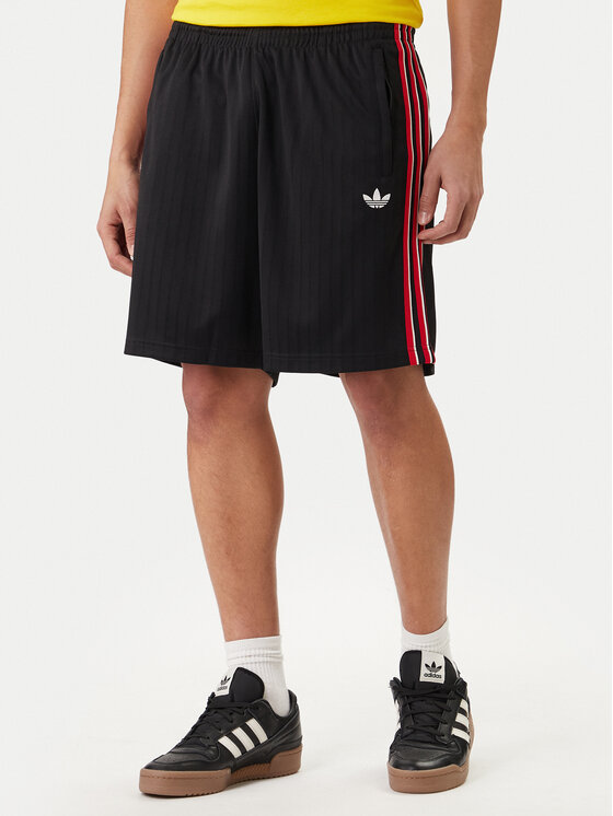 adidas adidas Αθλητικό σορτς Firebird Engineered Stripes KS5505 Μαύρο Regular Fit