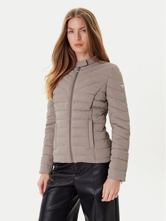 Guess Kurtka przejściowa W5YL13 WHDQ0 Beżowy Regular Fit