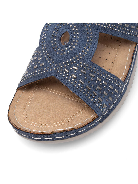 Clara Barson Clara Barson Pantoletten WYL05010-30 Blau