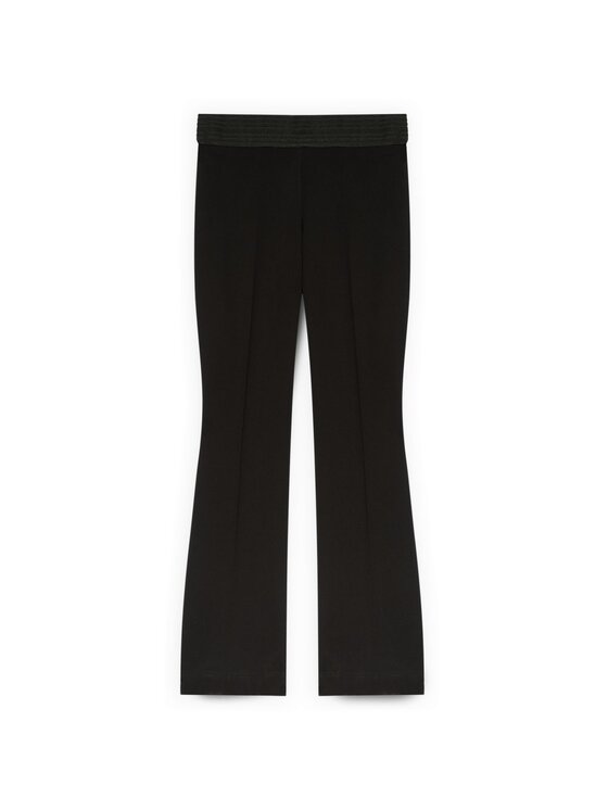 Fiorella Rubino Fiorella Rubino Spodnie materiałowe P710L002236N033 Czarny Flare Fit