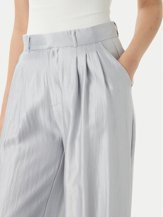Eleh Eleh Bavlnené nohavice SS260403 Modrá Relaxed Fit