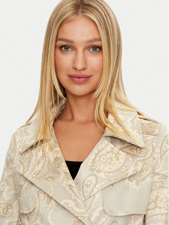 Guess Guess Trenčas W4YL23 WE4T0 Smėlio Regular Fit