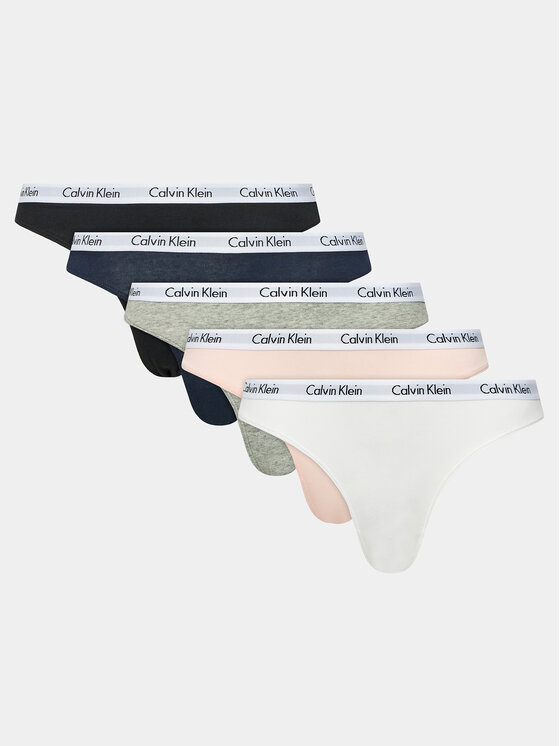 Calvin Klein Underwear Set 5 Parov Klasičnih Spodnjih Hlačk 000QD3586E Pisana