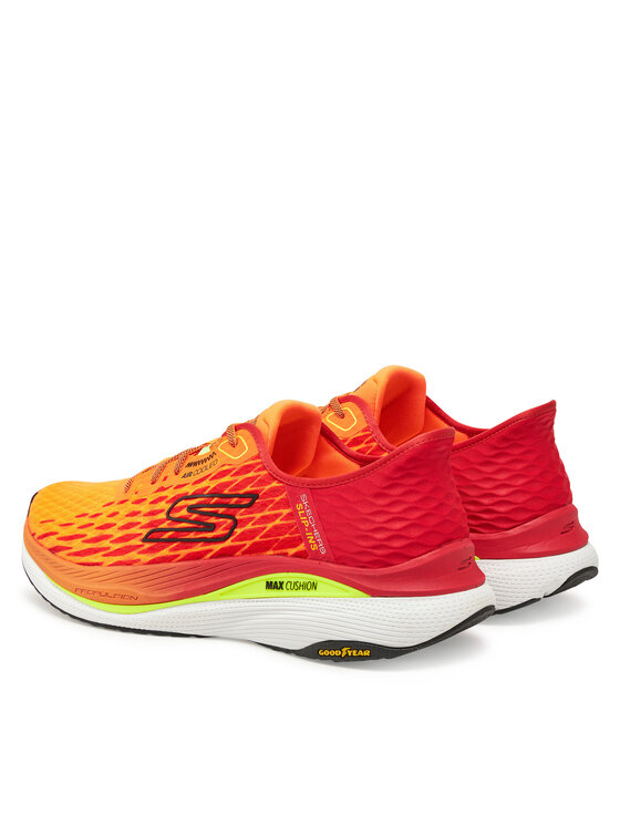Skechers Skechers Buty do biegania Slip-Ins: Max Cushioning Propulsion - Vitality 220510/ORMT Pomarańczowy