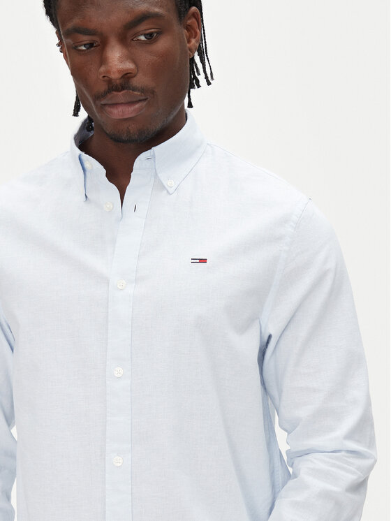 Tommy Jeans Tommy Jeans Cămașă DM0DM20875 Albastru celest Regular Fit