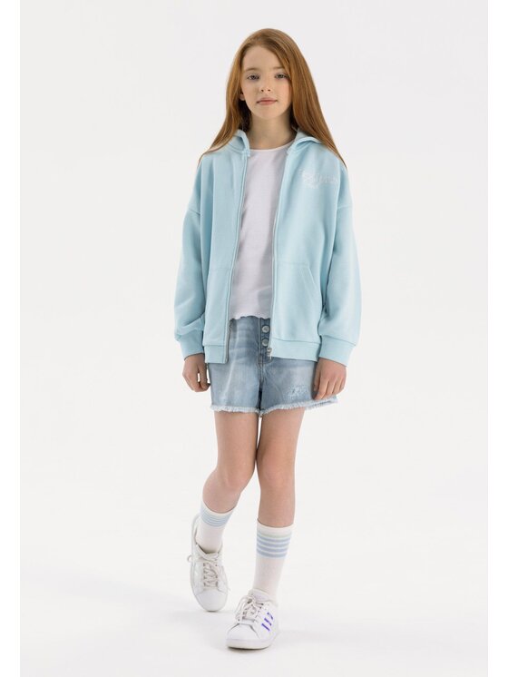 MINOTI MINOTI Bluza 22fleece42 Niebieski Oversize