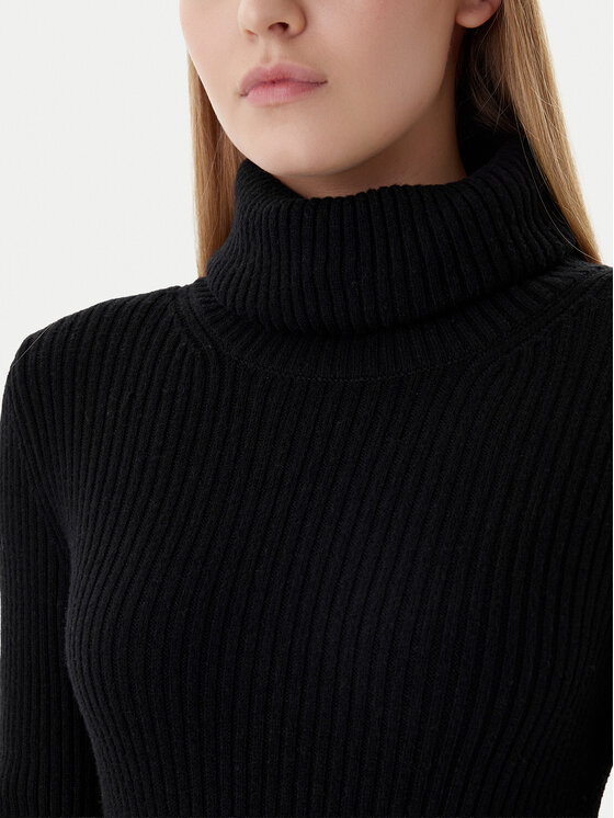 ONLY ONLY Sukienka dzianinowa Nellie 15363533 Czarny Regular Fit