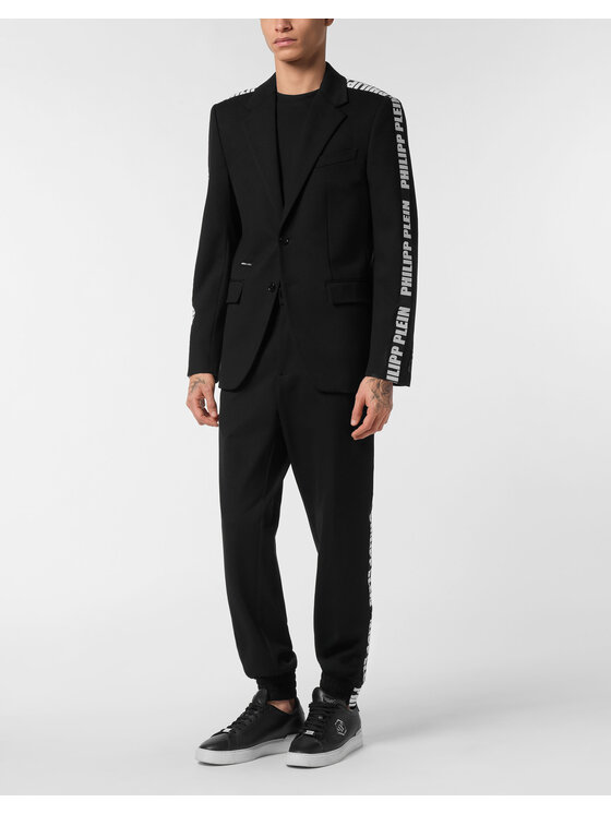 PHILIPP PLEIN PHILIPP PLEIN Marynarka 25471 Czarny Regular Fit