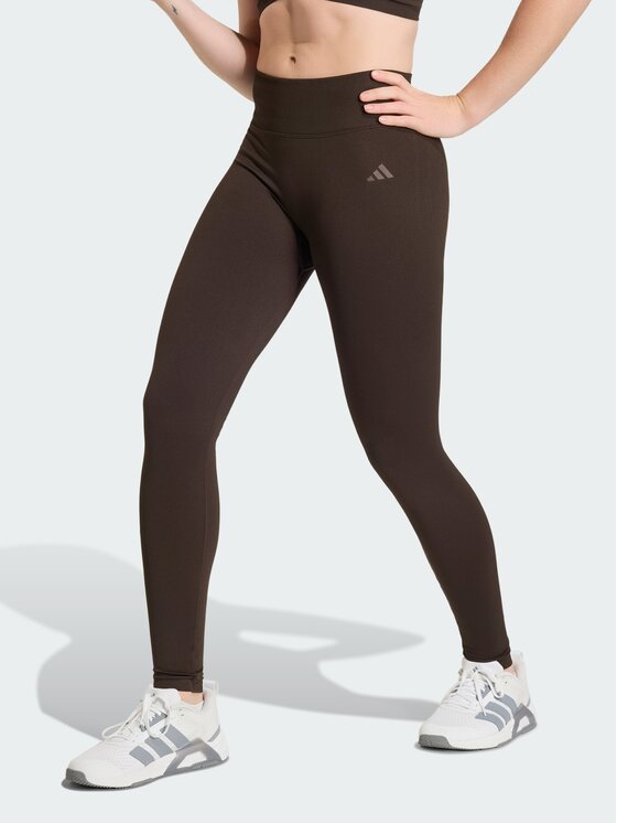 adidas adidas Legginsy 161978 Brązowy Fitted Fit