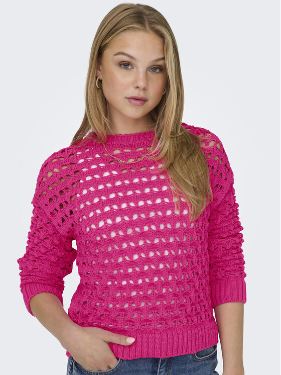 ONLY ONLY Svetr Linda 15311772 Růžová Regular Fit