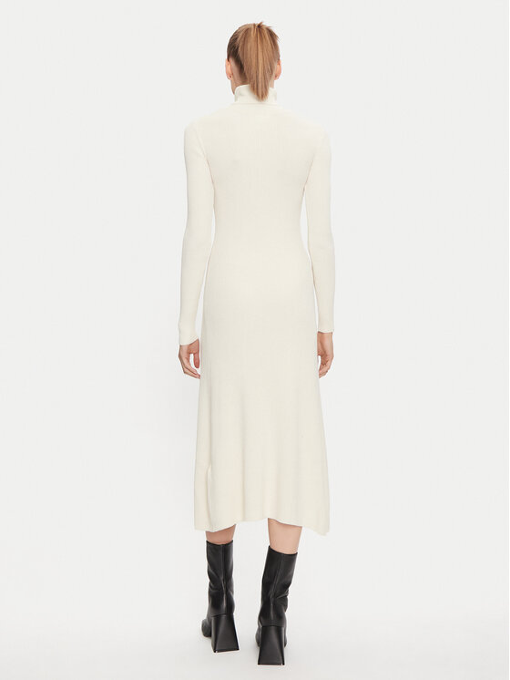 Vila Vila Трикотажна сукня Maria 14106153 Écru Regular Fit