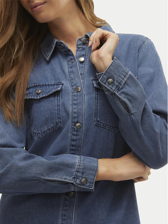 Vero Moda Vero Moda Džínsové šaty Jennie 10310968 Modrá Regular Fit