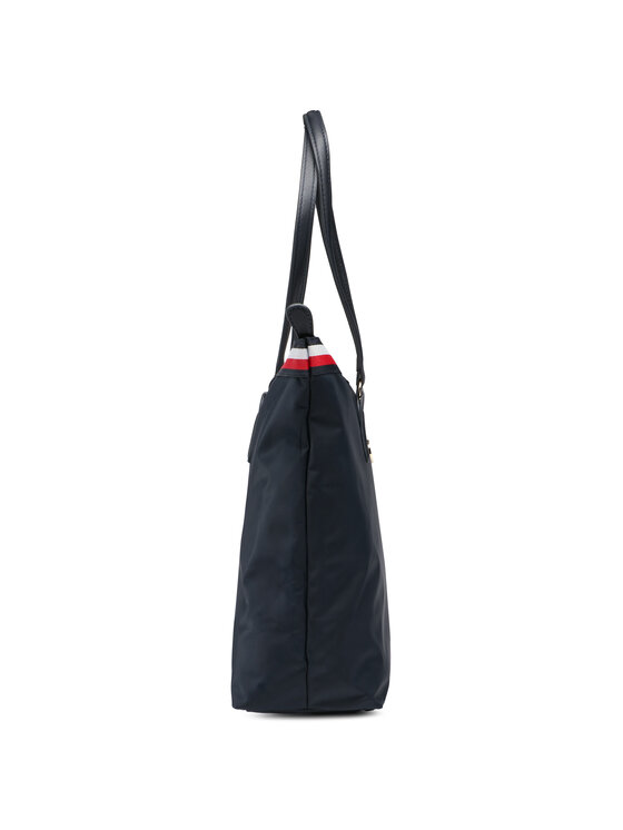 Tommy Hilfiger Tommy Hilfiger Τσάντα Poppy Tote Corp AW0AW08832 Σκούρο μπλε
