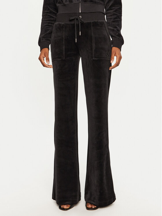 Juicy Couture Juicy Couture Спортивні штани Layla JCSEBJ001 Чорний Flared Leg