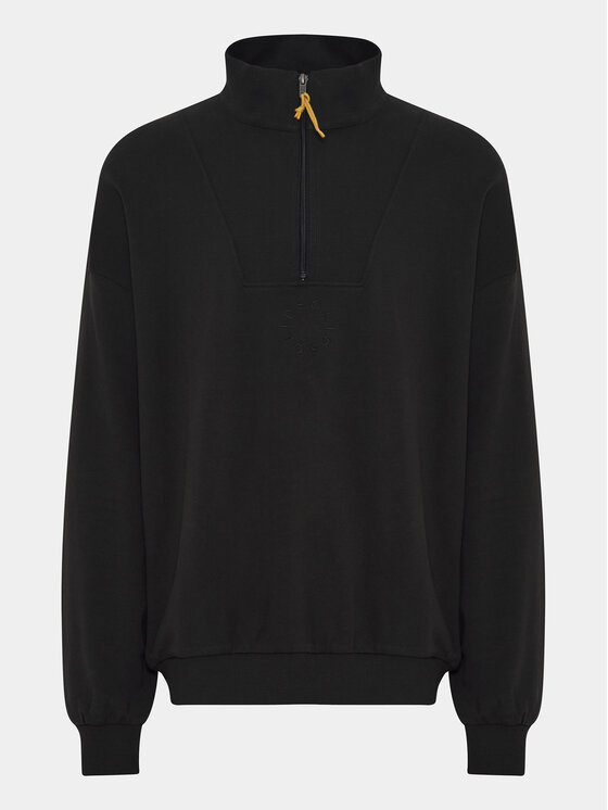 Solid Solid Bluză Ilham 21108129 Negru Relaxed Fit