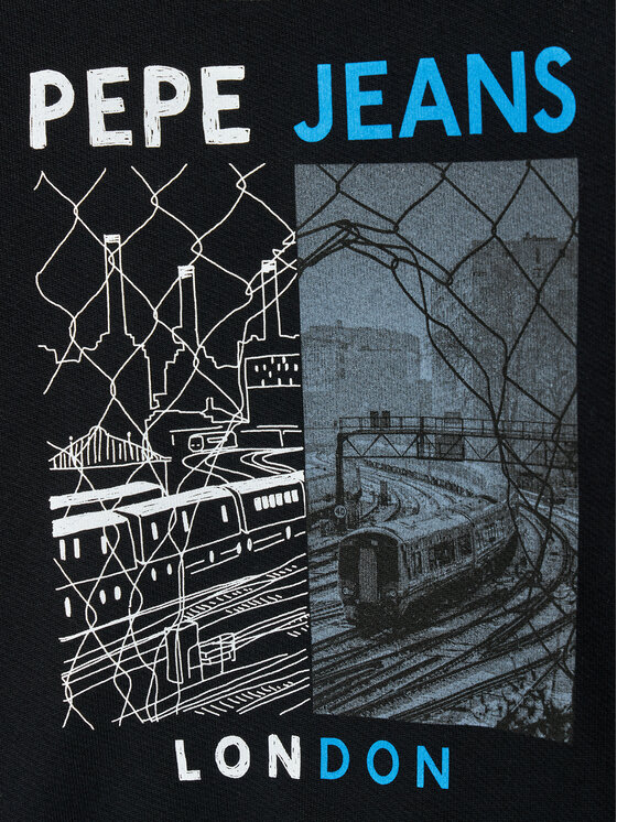 Pepe Jeans Pepe Jeans Mikina Jonas PB581357 Černá Regular Fit