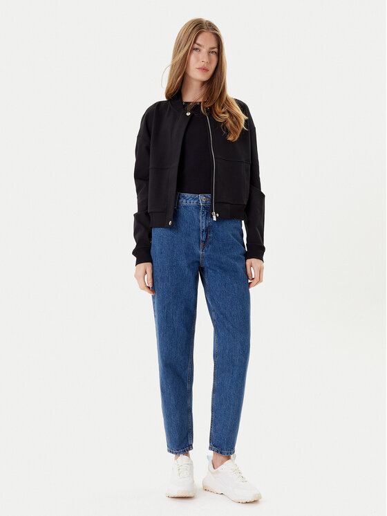 HUGO HUGO Džinsai Garlene 50542462 Mėlyna Mom Fit