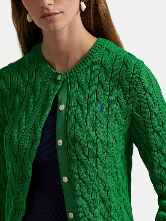 Polo Ralph Lauren Polo Ralph Lauren Pletena jopica 211891643020 Zelena Regular Fit