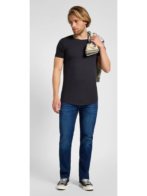 Lee Lee Jeansy X Straight Niebieski Regular Fit