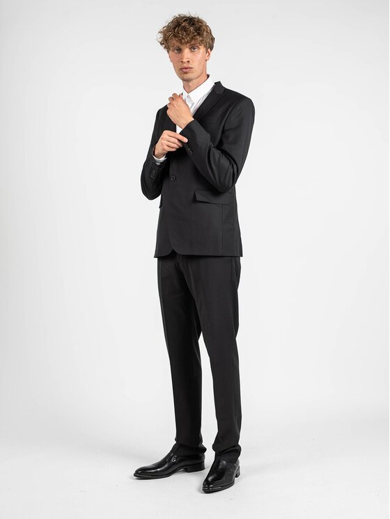 Les Hommes Les Hommes Σακάκι LKW100 312U | Classic City Suit Μαύρο Slim Fit