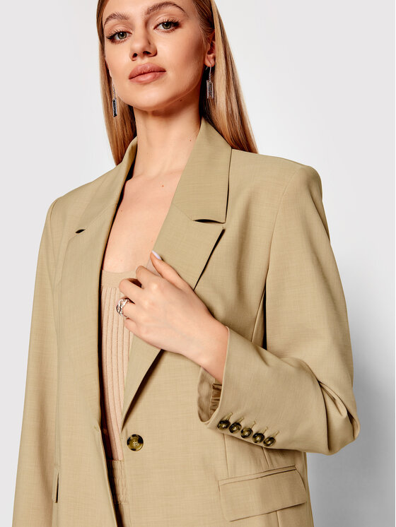 Herskind Herskind Bleizers Nat 4335519 Bēšs Loose Fit