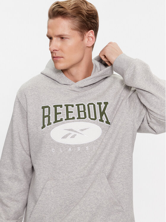 Reebok Reebok Pulóver Archive Essentials IM1529 Szürke Regular Fit
