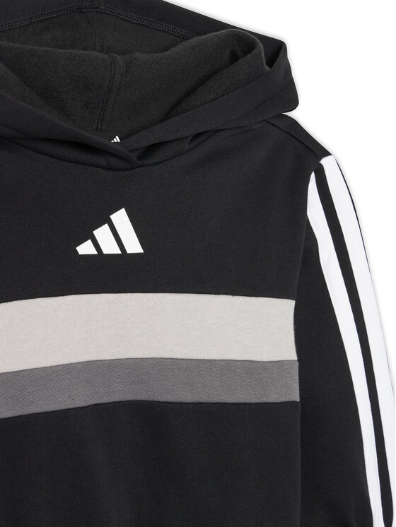 adidas adidas Komplet jopica in legice Seasonal Essentials Tiberio 3-Stripes JI6218 Črna Slim Fit