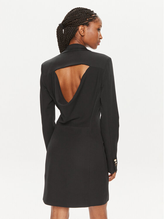 Fracomina Fracomina Sukienka koktajlowa FQ24SD1008W42901 Czarny Slim Fit