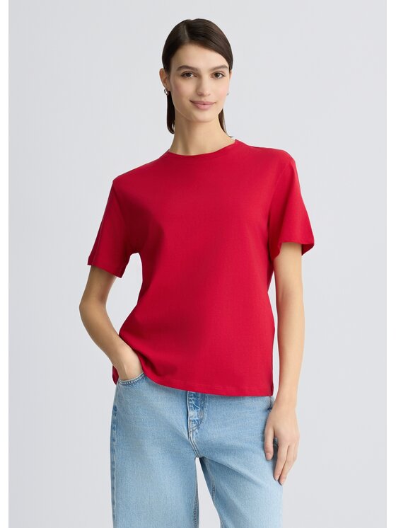 Liu Jo Liu Jo T-Shirt CA5392J6308X0644 Czerwony Regular Fit