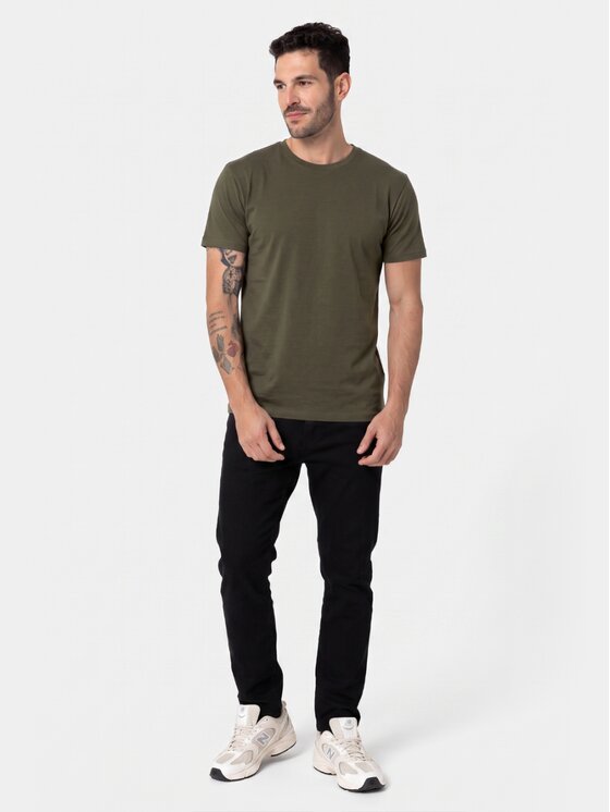 BASICLO BASICLO T-Shirt W-2325-88 Khaki Regular Fit