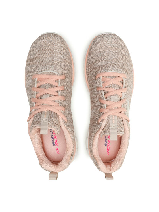 Skechers Skechers Sneakersy Twisted Fortune 12614/NTCL Béžová