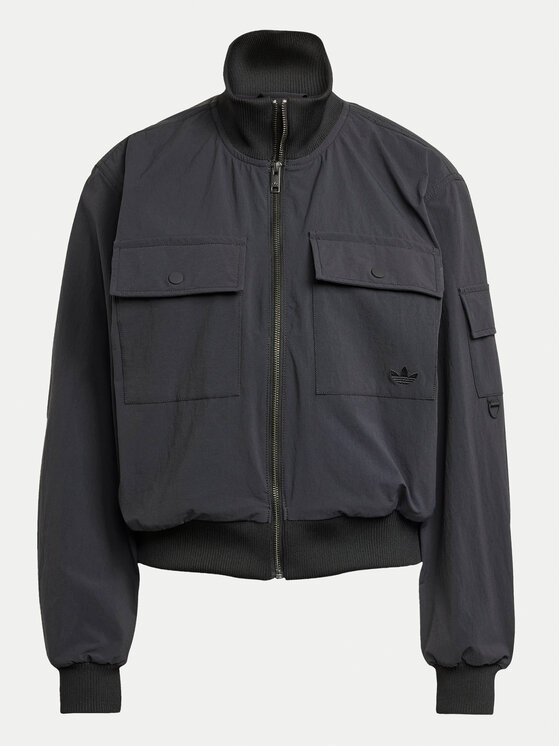 adidas adidas Bunda bomber Premium Essentials JD4792 Černá Loose Fit