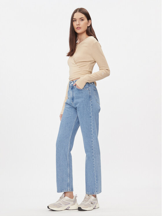 Calvin Klein Jeans Calvin Klein Jeans Majica J20J222559 Bež Slim Fit