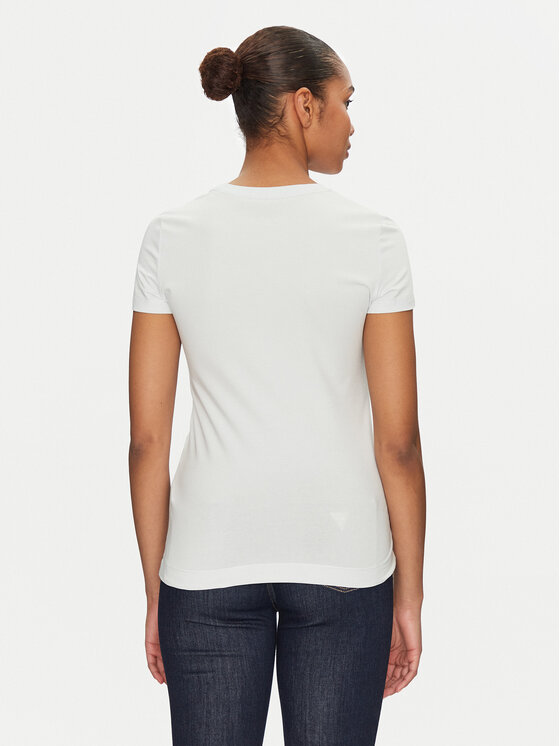 Guess Guess T-krekls W5GI04 J1314 Gaiši zils Slim Fit
