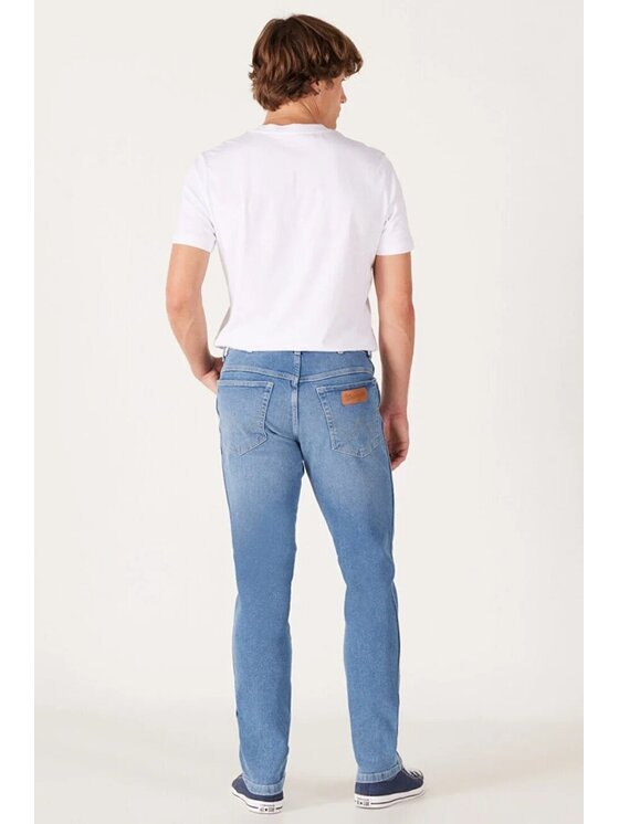 Wrangler Wrangler Jeansy TEXAS SLIM Niebieski Slim Fit