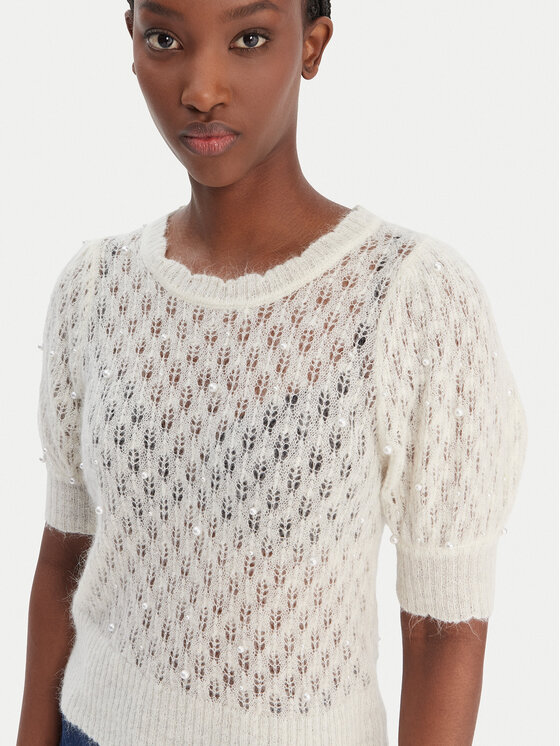 Munthe Munthe Sweter Popta 252161925274 Écru Regular Fit