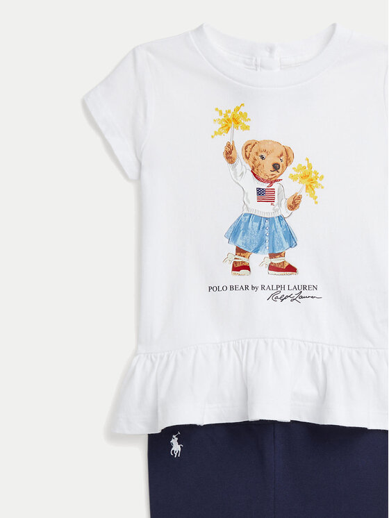 Polo Ralph Lauren Polo Ralph Lauren Komplet t-shirt i legginsy 310942863001 Granatowy Regular Fit