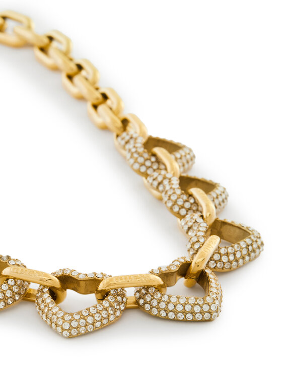 Guess Guess Ogrlica JUBN05 012JW Zlatna