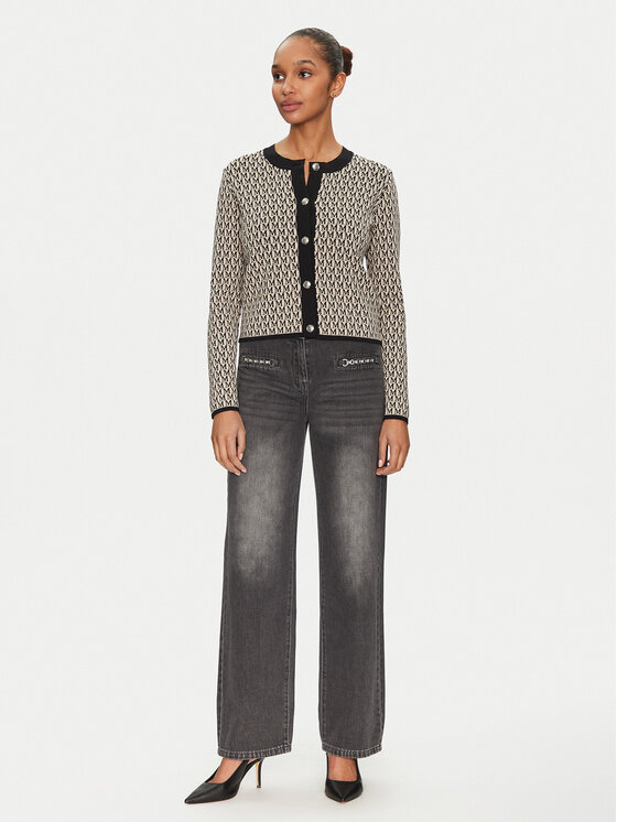 Morgan Morgan Jeansy 251-PELI Szary Wide Leg