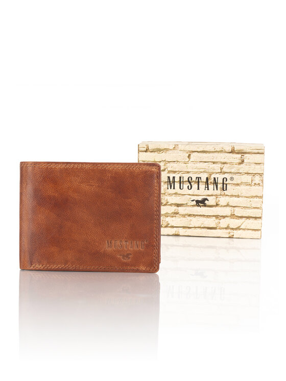 Mustang Mustang Portafoglio da uomo DENIMO HIGH WALLET Marrone