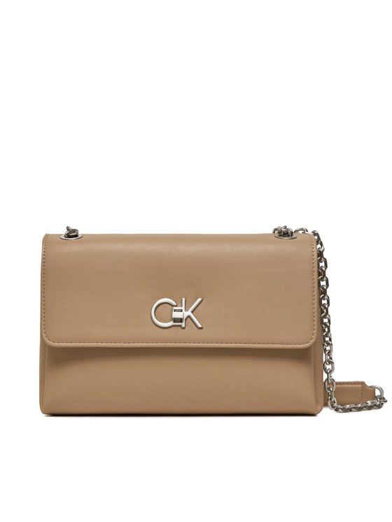 Calvin Klein Kabelka Re-Lock Ew Conv Crossbody K60K611084 Béžová