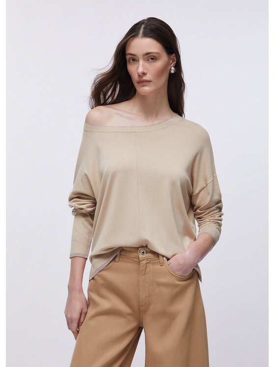 Liu Jo Liu Jo Maglione WA6283MS49I41208 Beige Regular Fit
